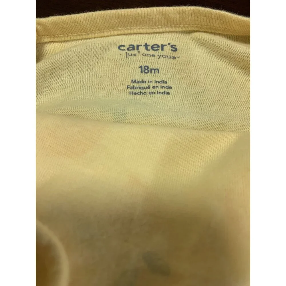 Carters 18M Lemon Bodysuit, 12M Bodysuit,‎ Gymboree 12-18M Organic Cotton Pants